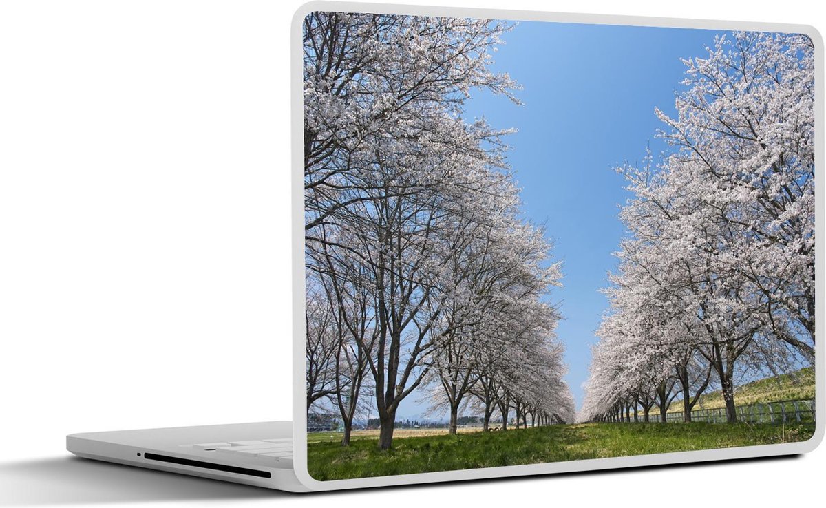 Afbeelding van product SleevesAndCases  Laptop sticker - 10.1 inch - Kersenboom - Lente - Bloesem