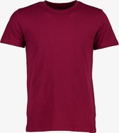 Unsigned heren T-shirt organic katoen - Rood - Maat M