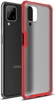 Samsung Galaxy A12 Hoesje Hybrid Armor Back Cover Rood