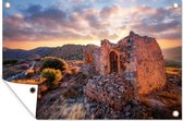 Tuinposter - Tuindoek - Tuinposters buiten - Kreta - Griekenland - Windmolen - 120x80 cm - Tuin