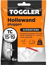 Toggler Hollewandplug TC 16-19 mm - 6 Stuks
