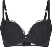 Lingadore – Black Flower – BH Push-Up  – 6614 – Black - A75/90