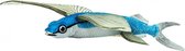 speeldier vliegende vis 17,5 cm blauw/wit