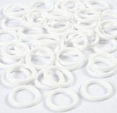plastic ring wit 50 stuks
