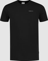 Purewhite -  Heren Regular Fit    T-shirt  - Zwart - Maat M