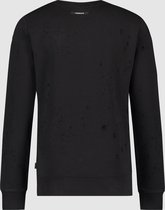 Purewhite -  Heren Regular Fit   Sweater  - Zwart - Maat XL