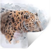 Stickers Stickers muraux - Panthère - Aquarelle - Animaux - 30x30 cm - Feuille adhésive