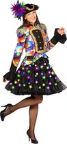 Petticoat 2 laags zwart met multicolor LED verlichting