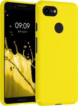 kwmobile telefoonhoesje voor Google Pixel 3 - Hoesje voor smartphone - Back cover in stralend geel