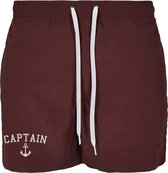 Urban Classics Zwemshorts -XL- Captain Bordeaux rood