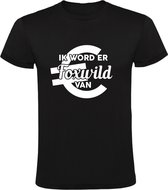 Foxwild Heren t-shirt | Peter Gillis | massa is kassa | Hatseflatse | cadeau | Zwart