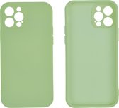 Hoesje geschikt voor iPhone 11 Pro Max - Backcover - TPU - Lichtgroen