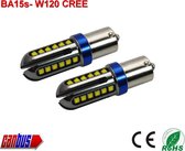 2x BA15s-W120 CREE - Canbus 12/24V