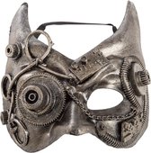 Carnival Toys Masker Steampunk Heren Zilvergrijs One-size