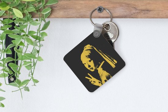 Porte-clés - Boucle d'oreille fille à la perle - Vermeer - Art - Plastique