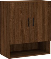 vidaXL - Wandkast - 60x31x70 - cm - bewerkt - hout - bruin - eikenkleur