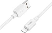 Hoco X96 2.4A Fast Charge USB naar Lightning Laadkabel 1M Wit