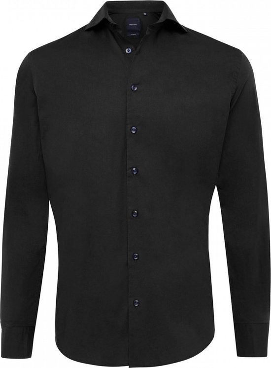 TRESANTI | NILO I Basic katoenen overhemd | zwart | Size 40