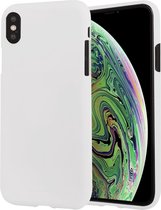 MERCURY GOOSPERY SOFT FEELING Vloeibare TPU Drop-proof zachte beschermhoes voor iPhone XS Max (wit)