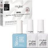 Mylee Gel Nagellak Legends Trio Set - No-Wipe Top Coat + Base Coat + Magic Gel Remover, 3x15ml - UV/LEDNail Art Manicure Pedicure, Professioneel en thuisgebruik - Gel Acryl Nagellak Remover