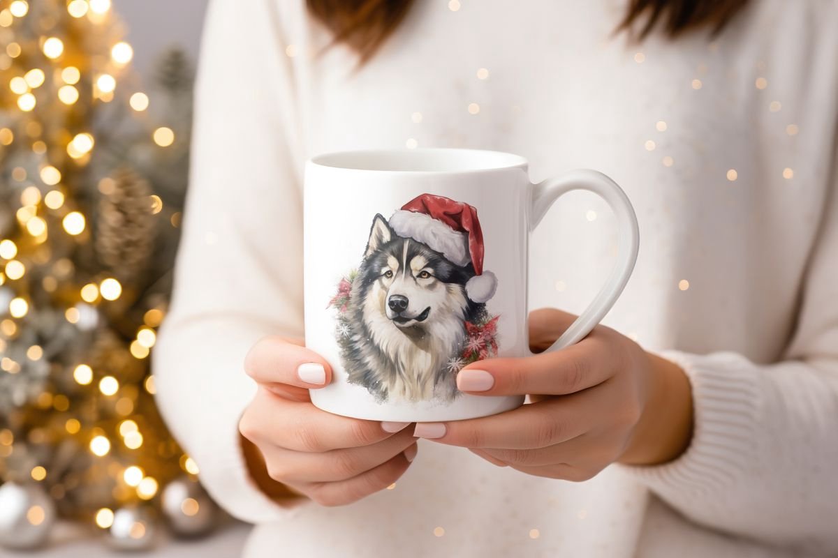 Mok Alaska Malamute Beker cadeau voor haar of hem, kerst, verjaardag, honden liefhebber, zus, broer, vriendin, vriend, collega, moeder, vader, hond