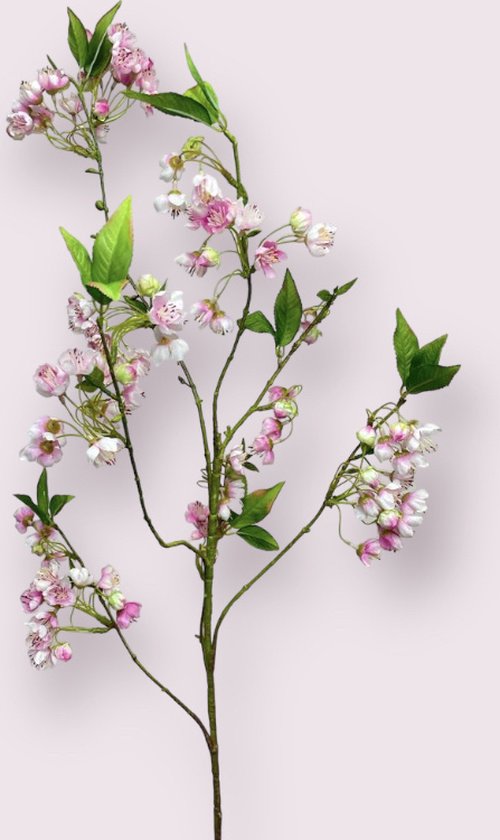 Zijden Bloesem Takken | Pink | Set Van 2 | H133 cm | Rene Houtman - Rene Houtman