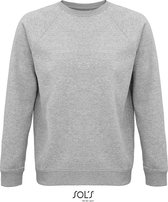 SOLS Premium Unisex Adult Space Organic Raglan Sweatshirt (Grey melange) L