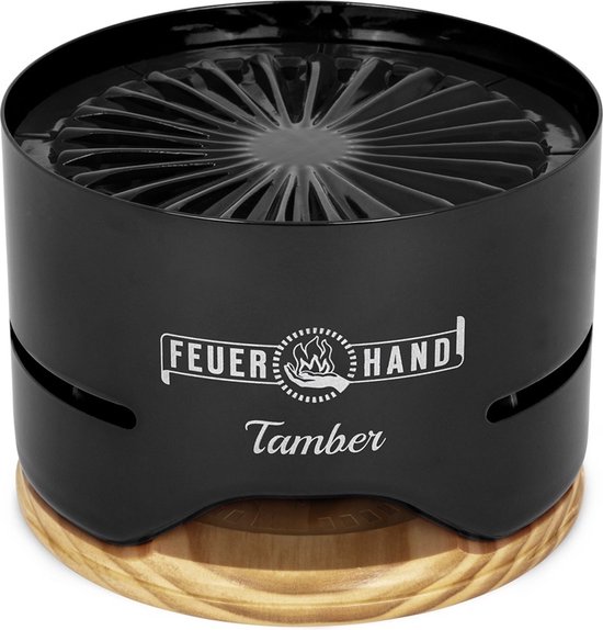 Feuerhand Tafel Grill Tamber - Zwart - 20x20x14cm - Modern