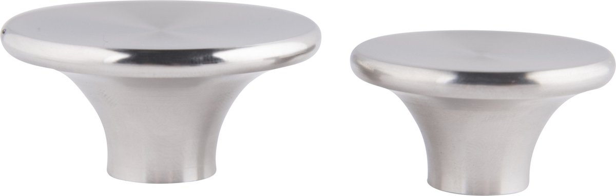 The Windmill Dekselknop 5 Cm Rvs 105 Gram Zilver