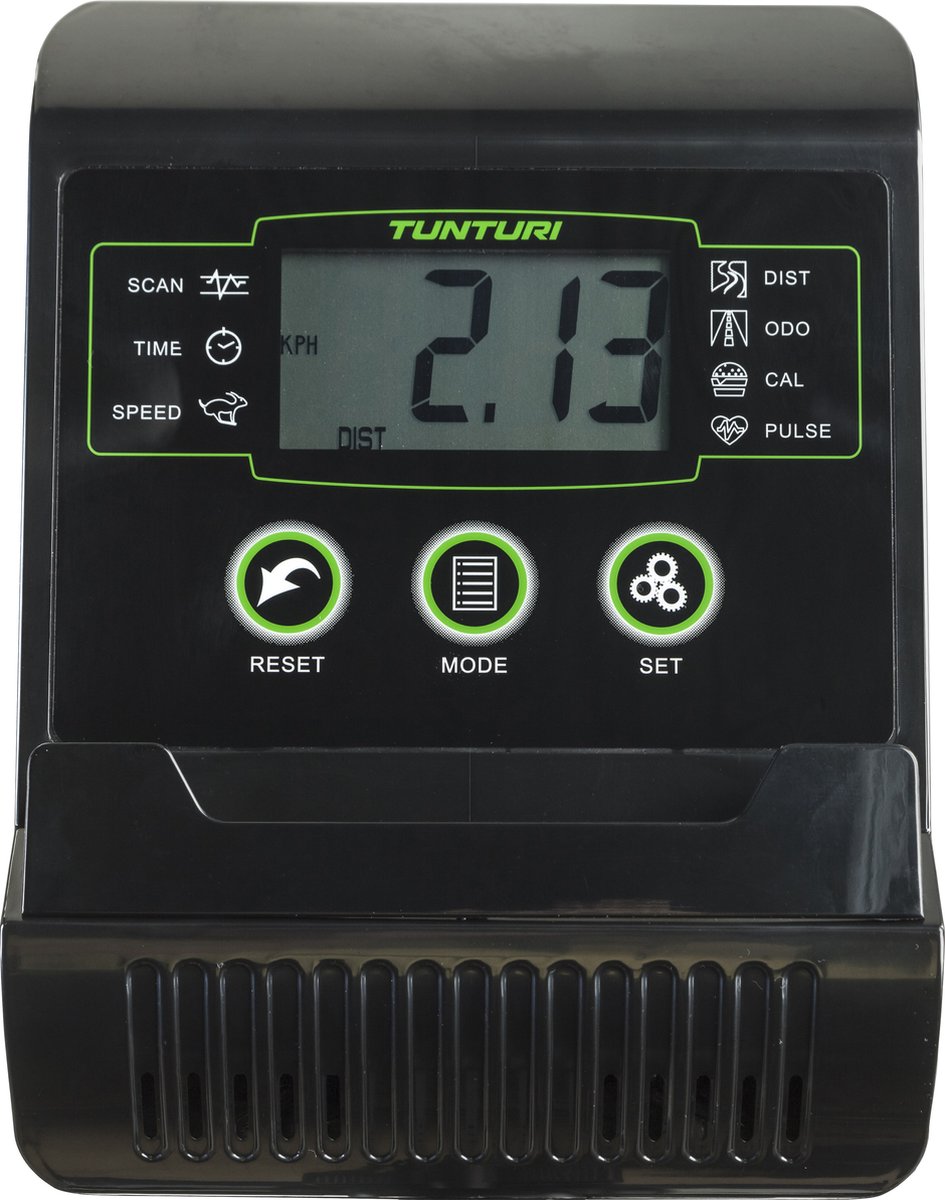 Afbeelding 3 van Tunturi Cardio Fit C30 Crosstrainer - Fitness trainer met 8 weerstandsniveaus - Voorzien van hartslagmeter en tablethouder