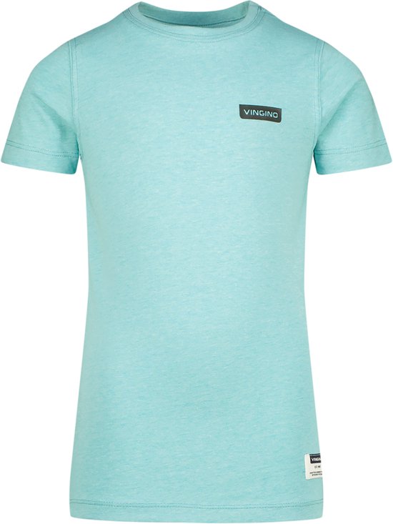 Vingino T-shirt Basic-tee Jongens T-shirt - Island blue - Maat 128