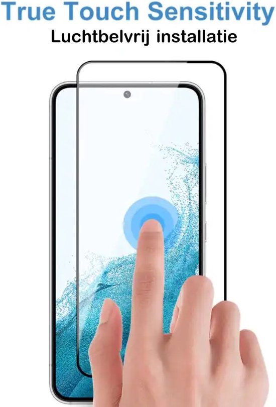 Protecteur d'écran adapté pour Samsung S22 Plus - Verre de protection Compatible les empreintes digitales Fingerscan - Tempered Glass Samsung Galaxy S22Plus Film de protection d'écran Full Cover - À utiliser avec Fingerscan