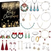 SHOP YOLO- Sieraden Adventskalender voor vrouwen-Kerstmode Armbanden- kettingen-ringen en oorbellen-SHOP YOLO- Sieraden Adventskalender voor vrouwen-Kerstmode Armbanden- kettingen-ringen en oorbellen-Kerstcadeau-cadeau voor vrouw