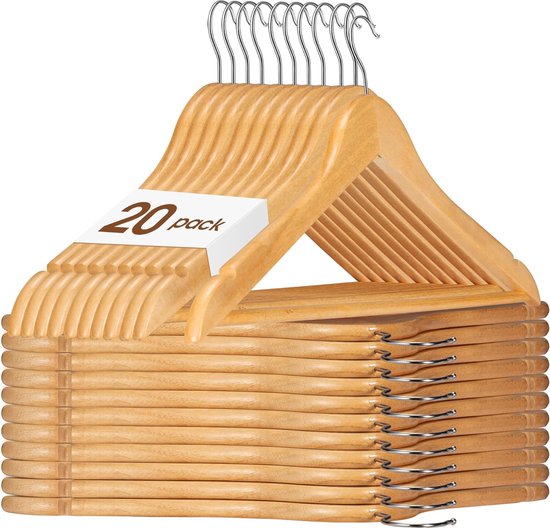 20er kledinghangers set van hout kopen