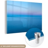 MuchoWow® Glasschilderij 60x40 cm - Schilderij acrylglas - Oostzee - Zonsopkomst - Water - Foto op glas - Schilderijen