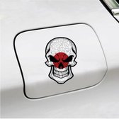 Autocollant pour pare-chocs - 15x10 - Drapeau tête de mort Japon
