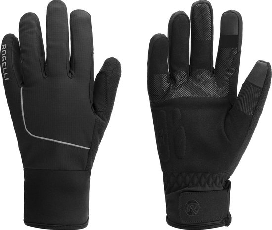 Rogelli Essential Winter Fietshandschoenen Heren - Winddicht & Waterdicht - Touchscreen - Zwart - Maat M