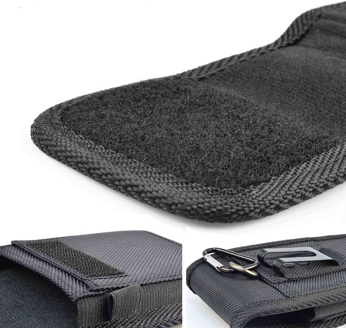 Étui De Ceinture Pour HTC Desire 22 Pro - Housse Holster En Cuir Et Feutre Noir - K-S-Trade