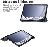 Étui pour tablette Samsung Galaxy Tab A9 Plus - Bookcase à trois volets iMoshion Design - Multicolore / Marbre noir