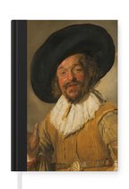 Notitieboek - Schrijfboek - De vrolijke drinker - Schilderij van Frans Hals - Notitieboekje klein - A5 formaat - Schrijfblok