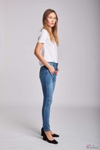 Broek Toxik3 met hoge taille jeans fleece slim fit