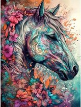 Diamond Painting — Horse — Paard — Muurdecoratie — Wanddecoratie — 30 x 40 cm — cadeau