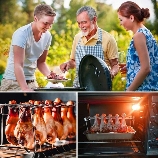 Crazy Sales Kippenbrader, Roestvrijstalen Kippenhouder, Barbecue Gereedschap voor Keuken Camping Picknick Thuis