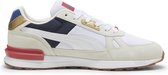 PUMA Graviton Pro Unisex Sneakers - Warm White-PUMA White-Club Navy-Club Red - Maat 46
