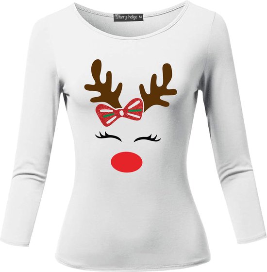 T-shirt femme pour Noël Noël Famille assorti aux tenues Rudolph