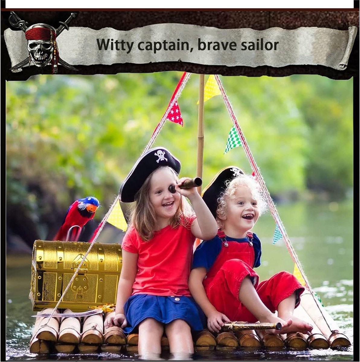 30 pièces en or chasse aux trésors enfants Fête de pirates -Récompense