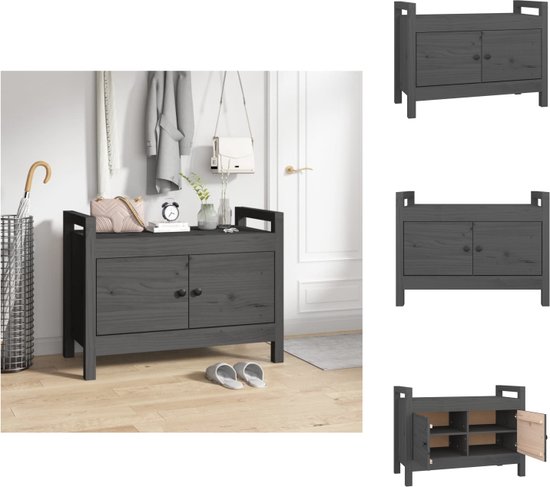 vidaXL Bankje - Bankjes - Bank - Zitbankje - Bankje 100x64x80 cm stof crèmekleurig