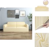 vidaXL Housse de canapé - Jersey polyester - 145-185 cm - Crème - Housse de mobilier de jardin