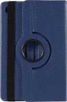 Luxurybass kunstleren book case voor Samsung Galaxy Tab A8 | blauw | volledige bescherming | valbestendig tot 1m | voor- & achterkant cover