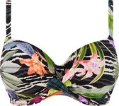 Fantasie MALDIVES UW FULL CUP BIKINI TOP Dames Bikinitopje - Black Tropical - Maat 85I